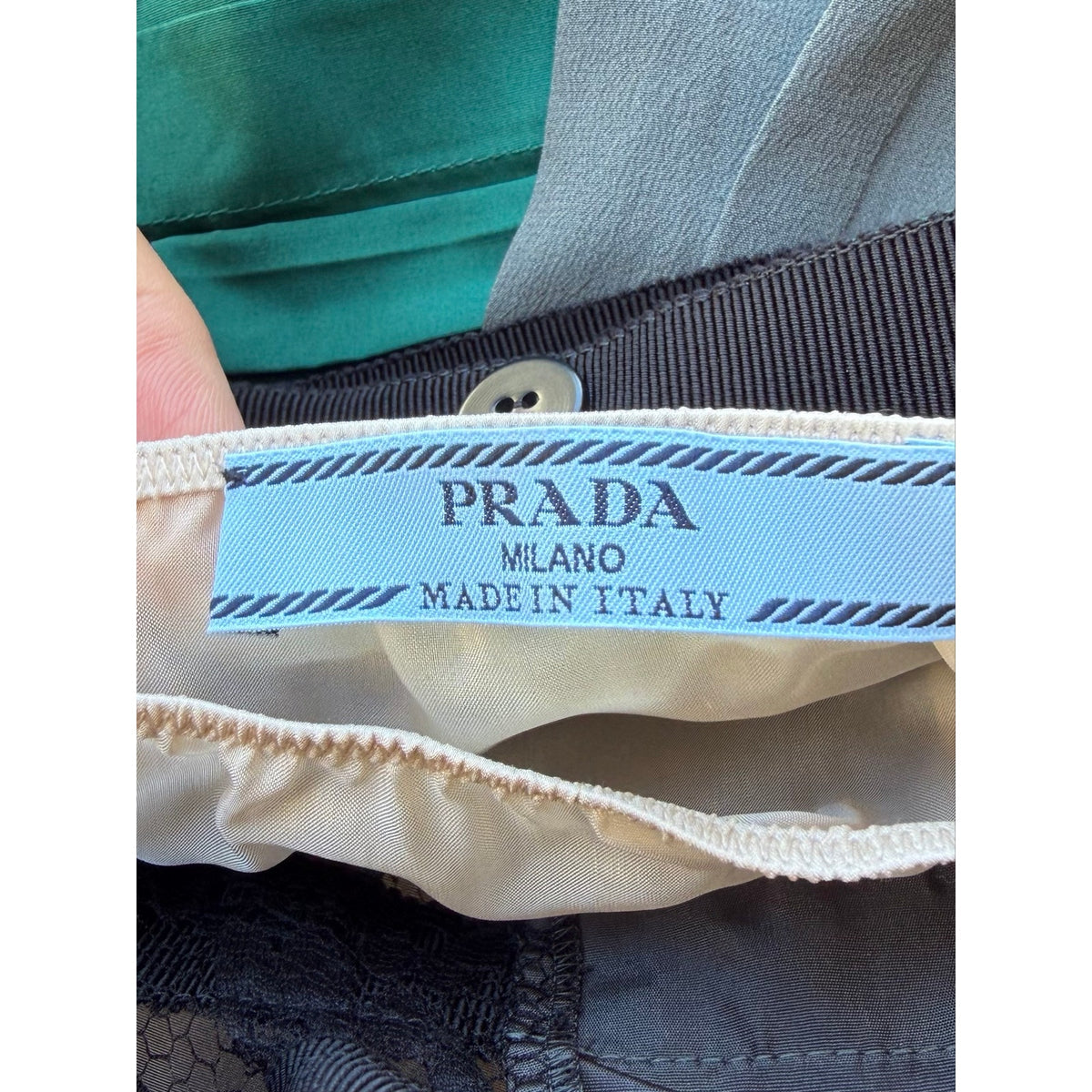 Size EU 40/Small/4US - Prada Technical taffeta patchwork skirt NEW