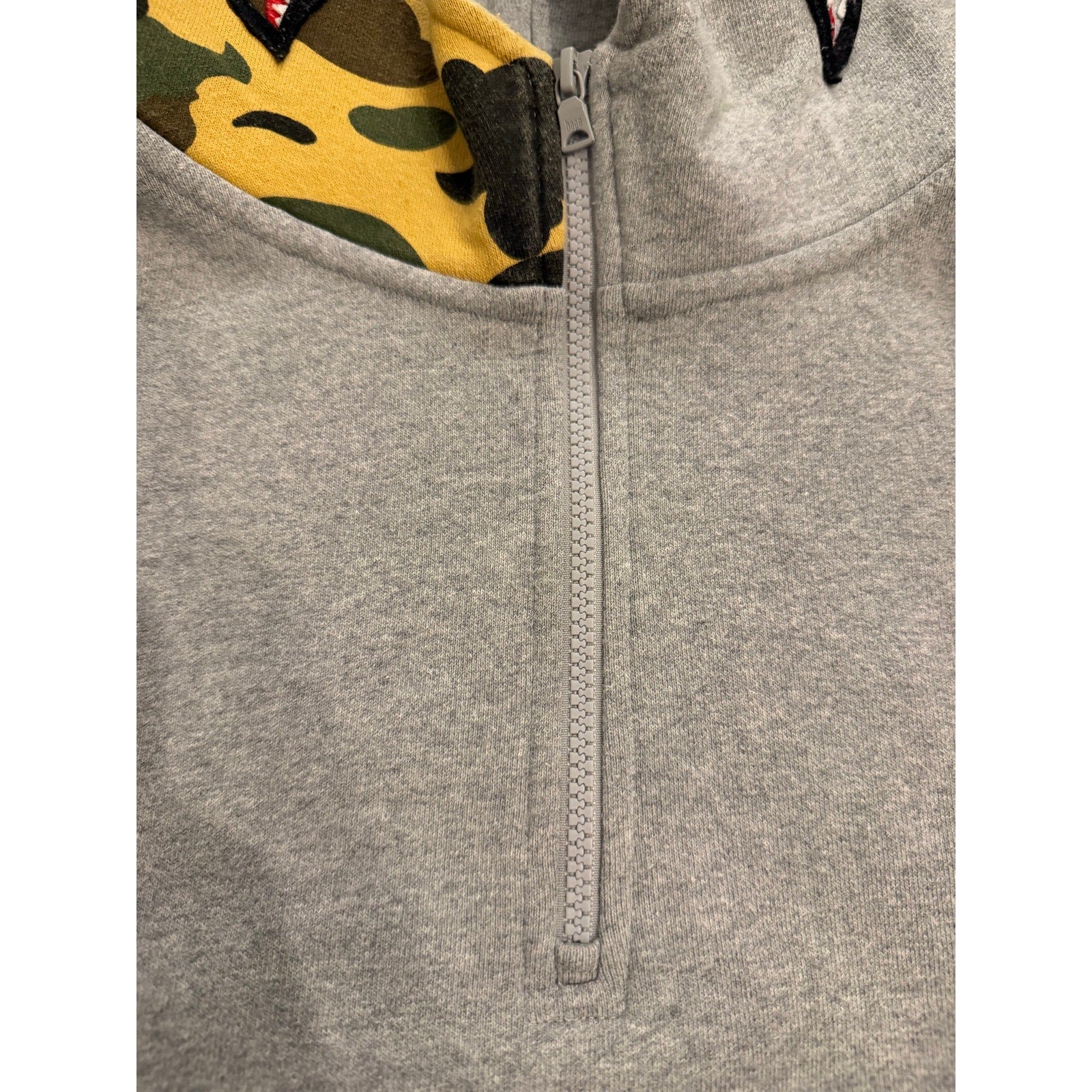 Size M - Bape Quarter Zip Pullover Hoodie