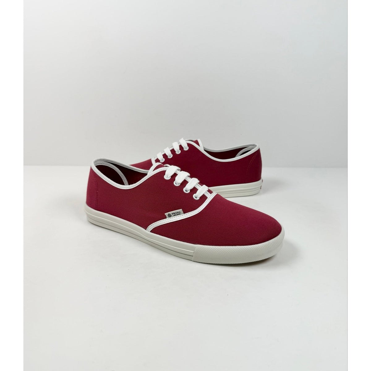 Size 8UK/9US - Prada Drill Canvas Low Top NEW