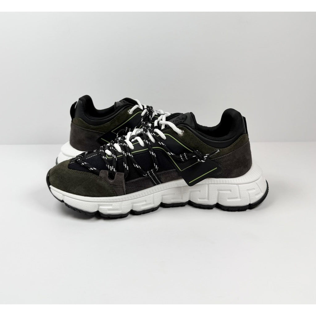 Size 46EU/13US - Versace Trigreca Olive Green NEW!