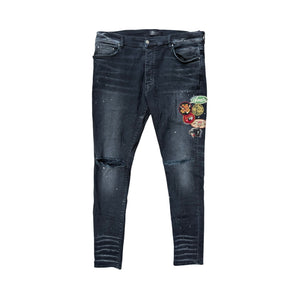 Size 38 - Amiri Patch Black Jeans