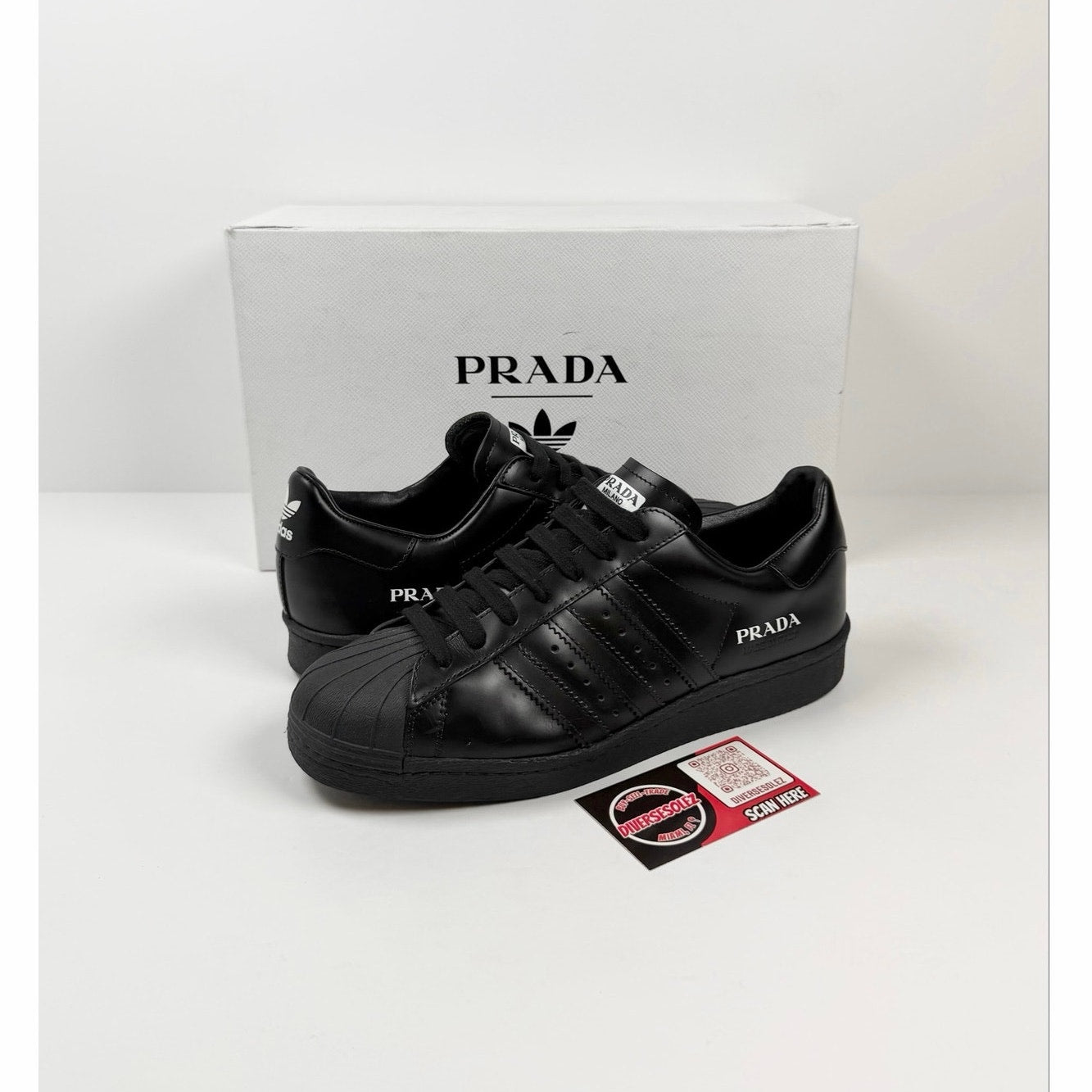 Size 7US - Prada x Adidas Superstar WORN 1X!