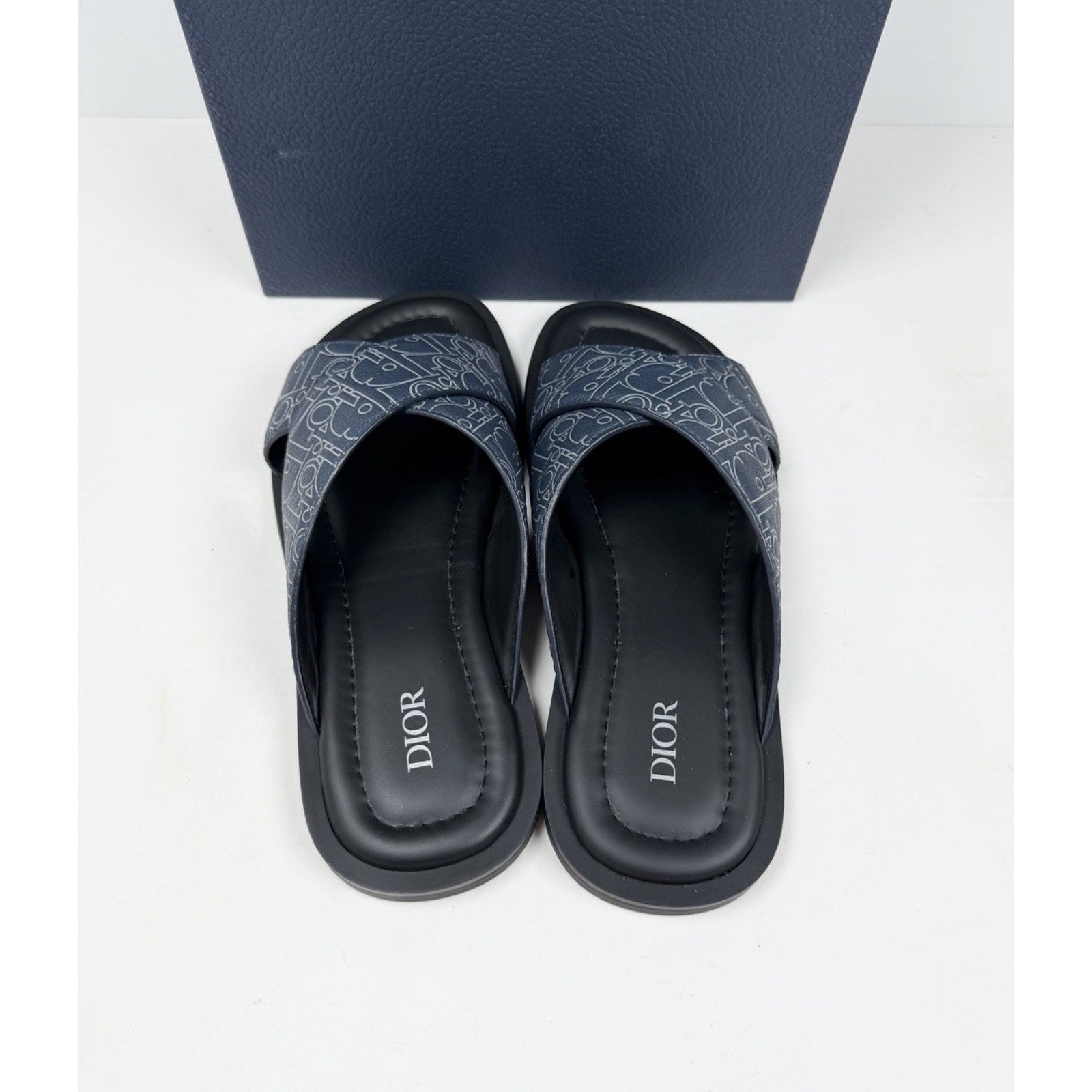 Size 40EU/7US - Dior Alias Navy Blue Sandals NEW