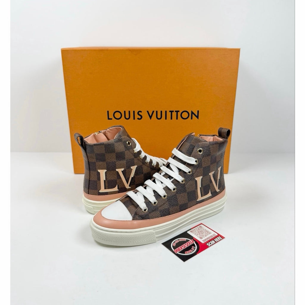 Size 6.5W - Louis Vuitton Damier High NEW!