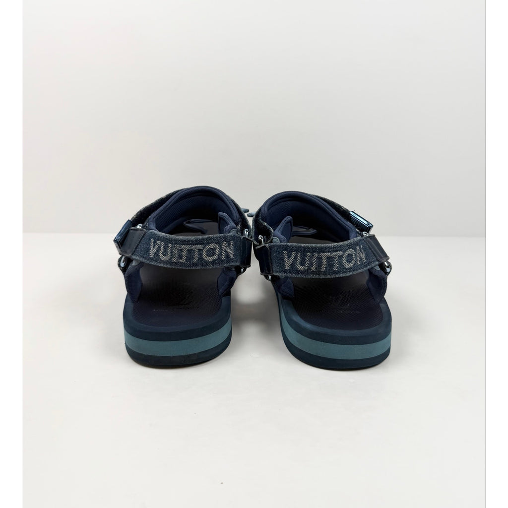 Size 7.5UK/8.5US - Louis Vuitton Panama Denim Sandals