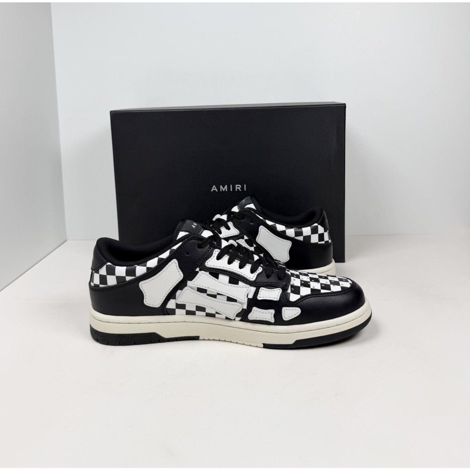 Size 41EU/8US - Amiri Skel Top Low Checkered NEW