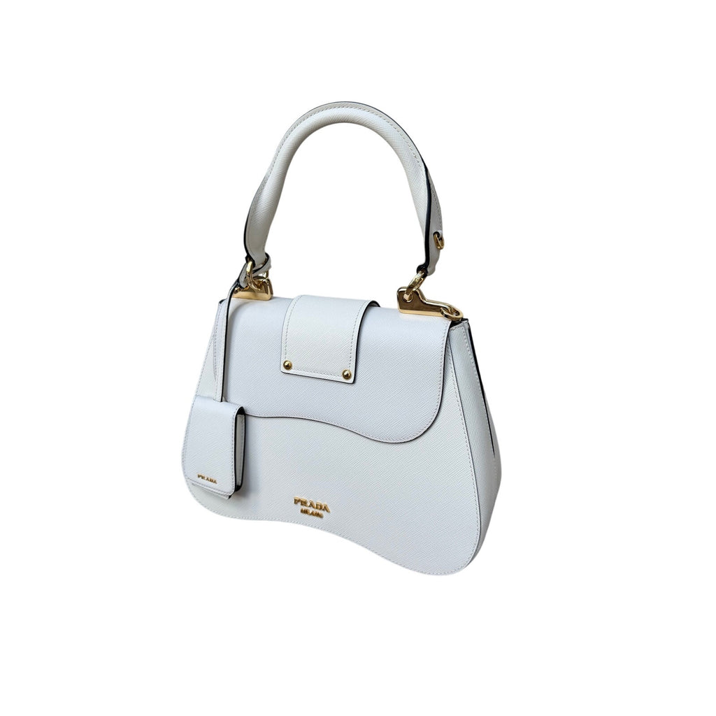 Prada Lux Leather Top Handle Crossbody Bag NEW