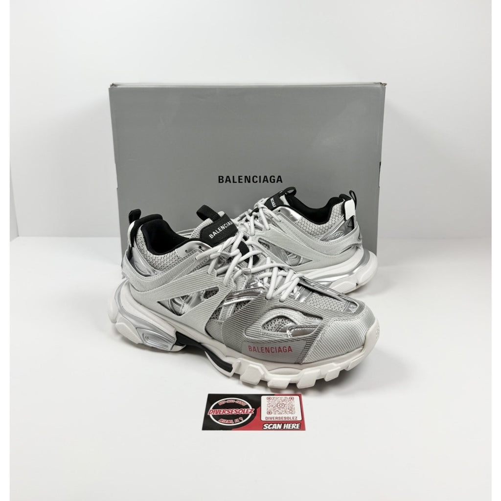 Size 43EU/10US - Balenciaga Track Metallic Silver NEW