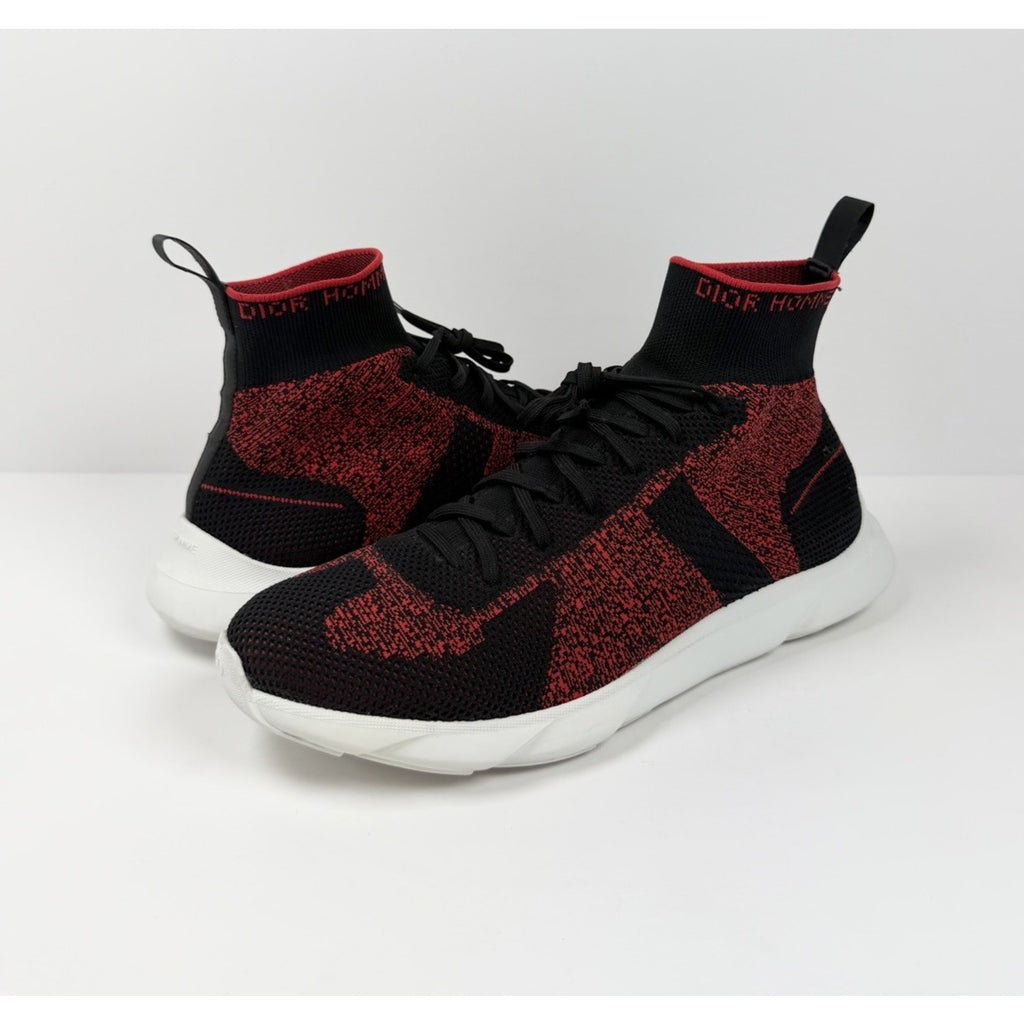 Size 45EU/12US - Dior B21 Red Sock High Top Sneakers