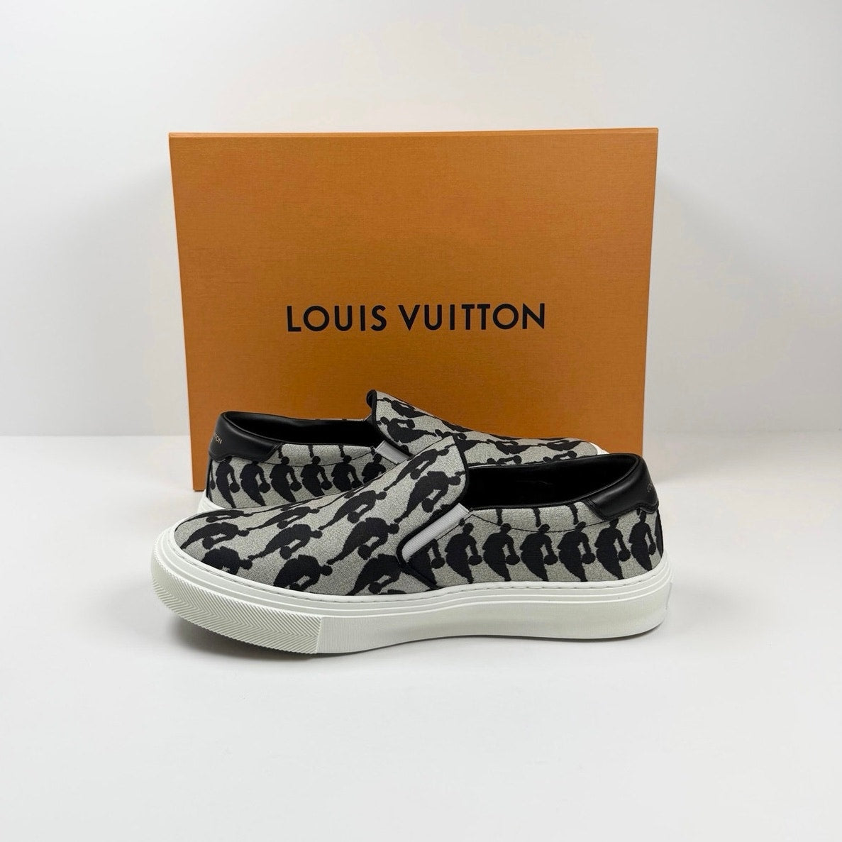Size 7LV/8US - Louis Vuitton x NBA Trocadero Slip On NEW