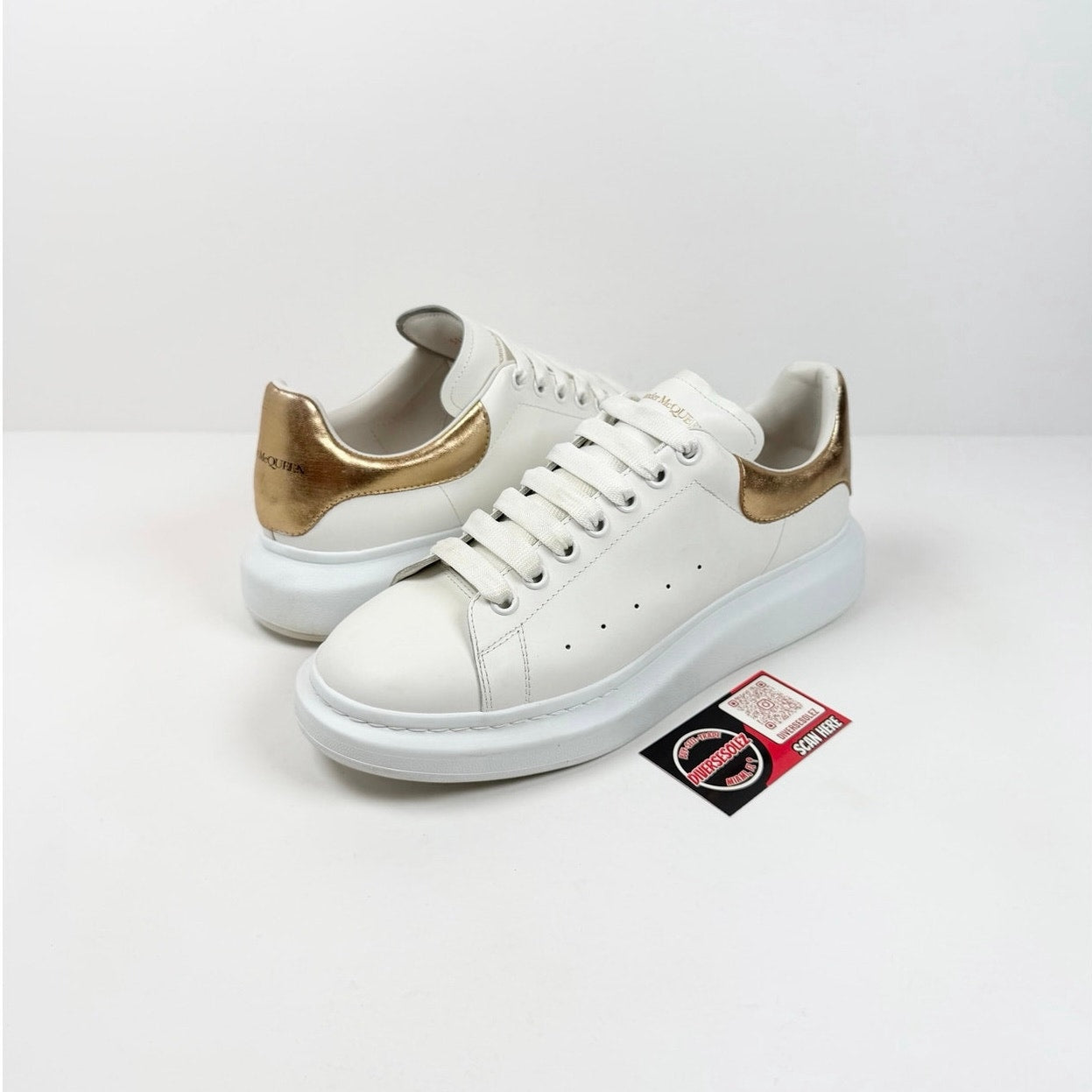 Size 43EU/10US - Alexander McQueen White Gold