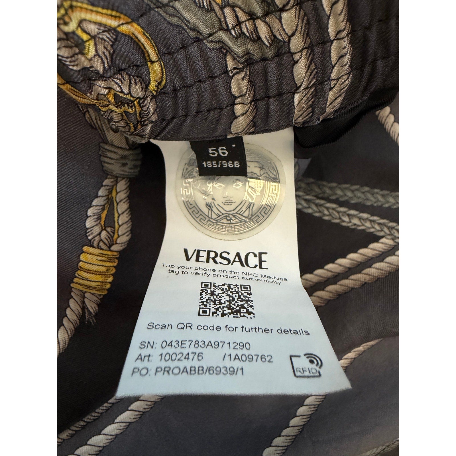 Size 2XL - Versace Silk Shorts
