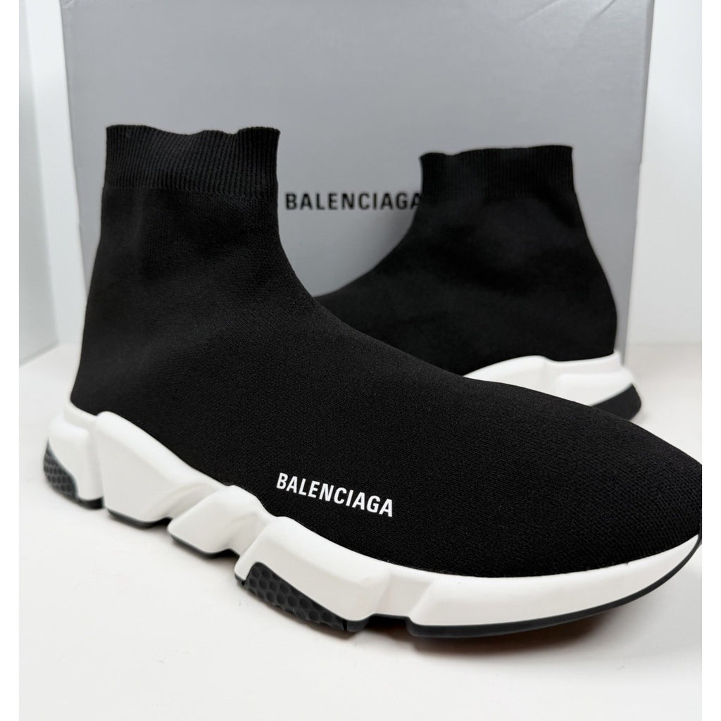 Size 47EU/14US - Balenciaga Speed Trainer Black White NEW