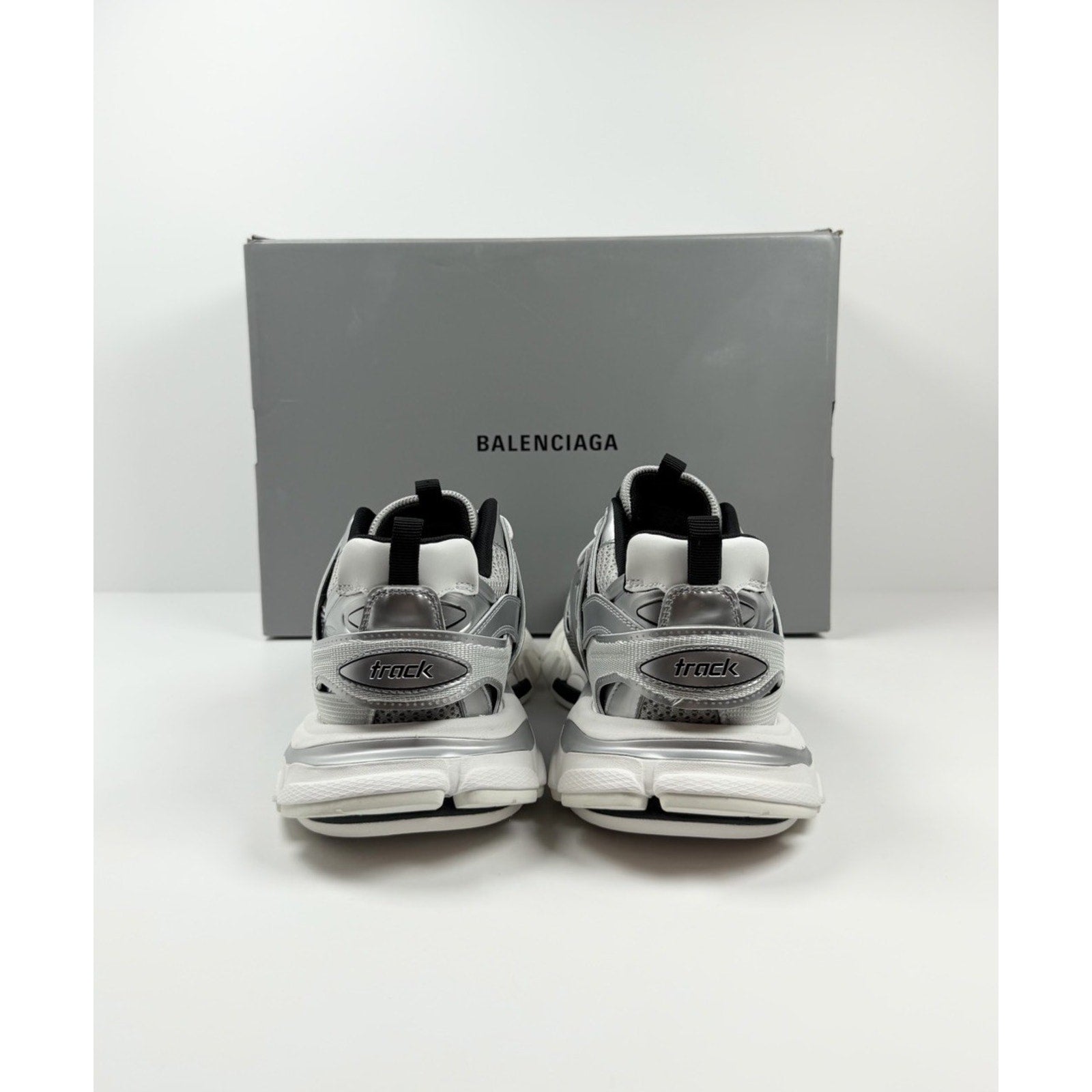 Size 43EU/10US - Balenciaga Track Metallic Silver NEW
