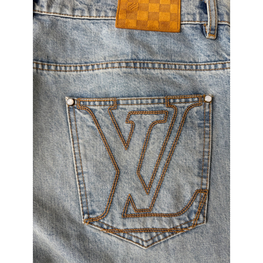 Louis Vuitton Denim Jacket & Jeans Set Light Blue Size 60 / 40 XXL