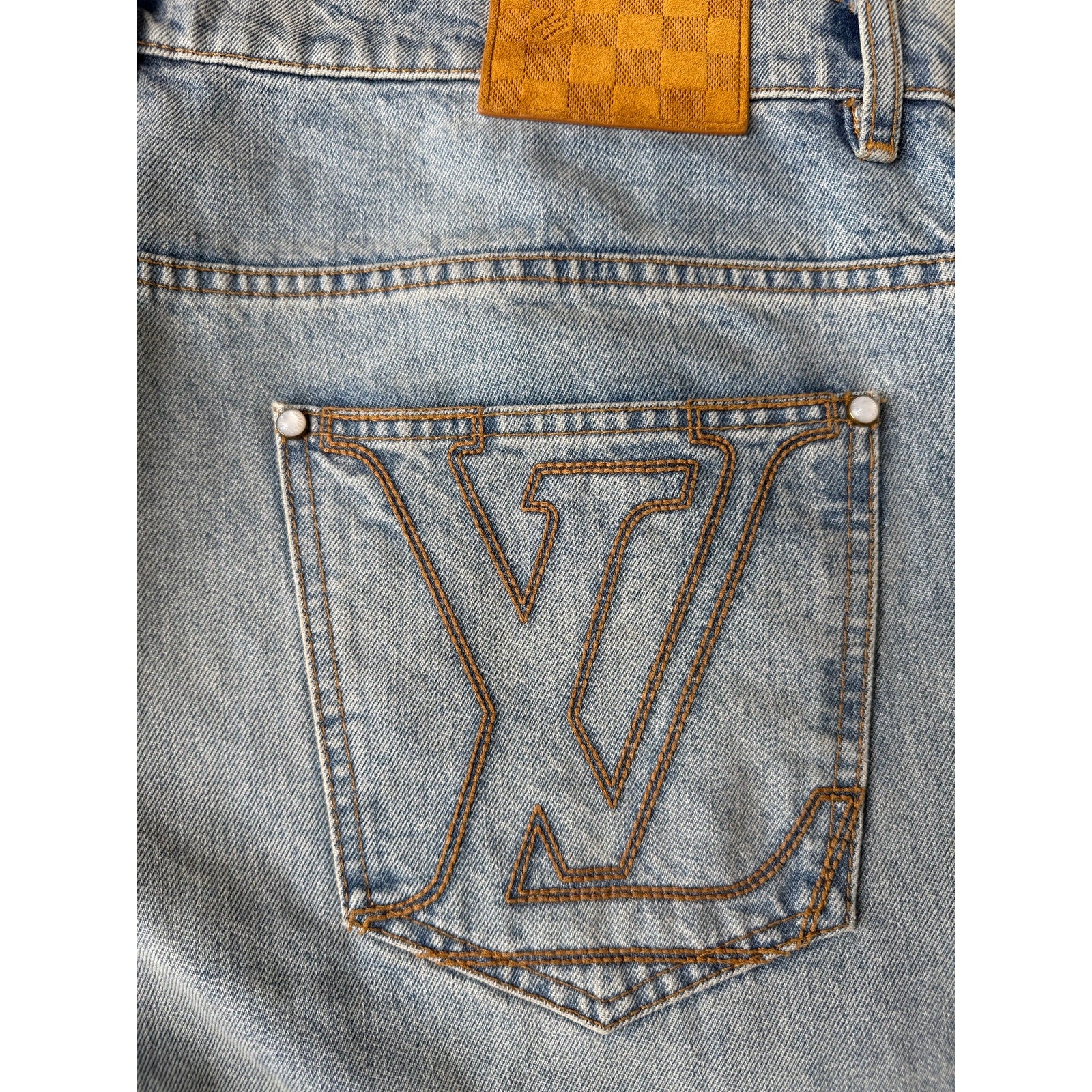 Louis Vuitton Denim Jacket & Jeans Set Light Blue Size 60 / 40 XXL