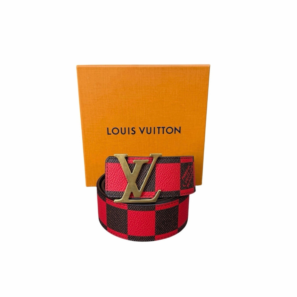 Size 95/38 - Louis Vuitton Damier Reversible Belt NEW