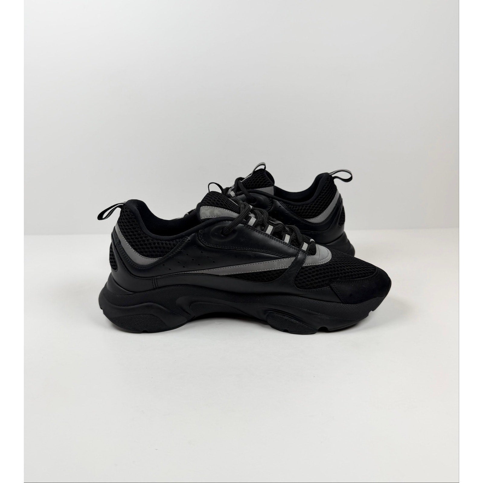 Size 46EU/13US - Dior B22 Black Silver Leather