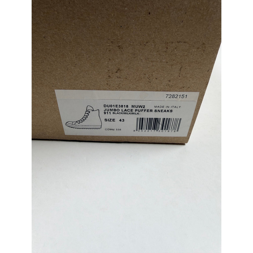 Size 43EU/10US - Rick Owen’s Jumbo Lace Puffer High