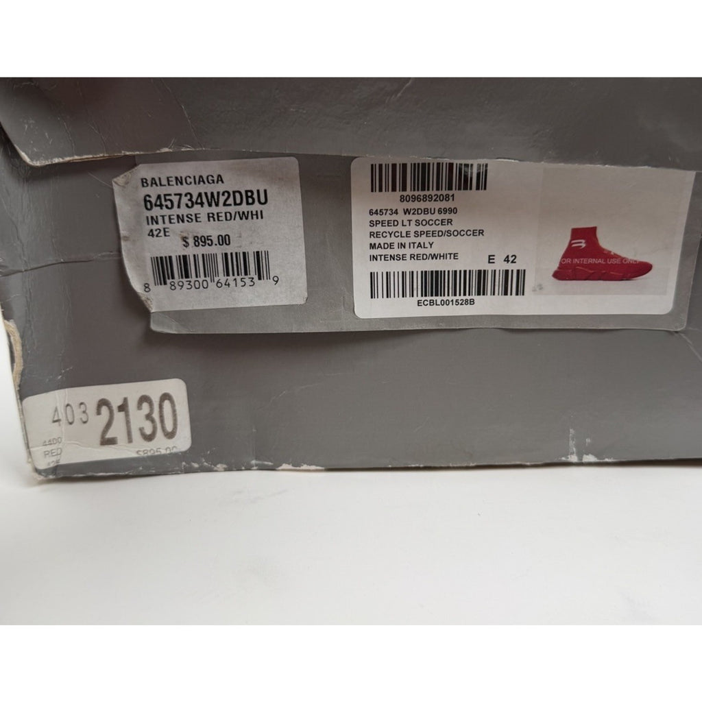 Size 42EU/9US - Balenciaga Speed Soccer Runner Intense Red