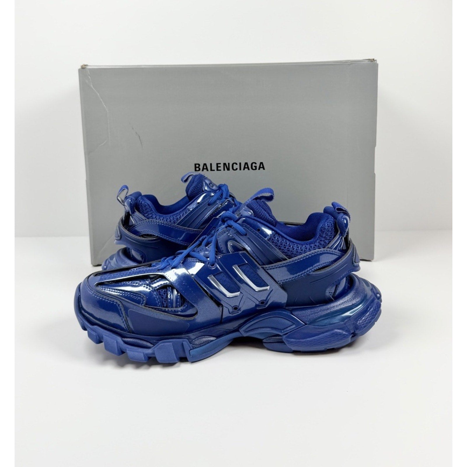 Size 40EU/7US - Balenciaga Track Metallic Blue NEW