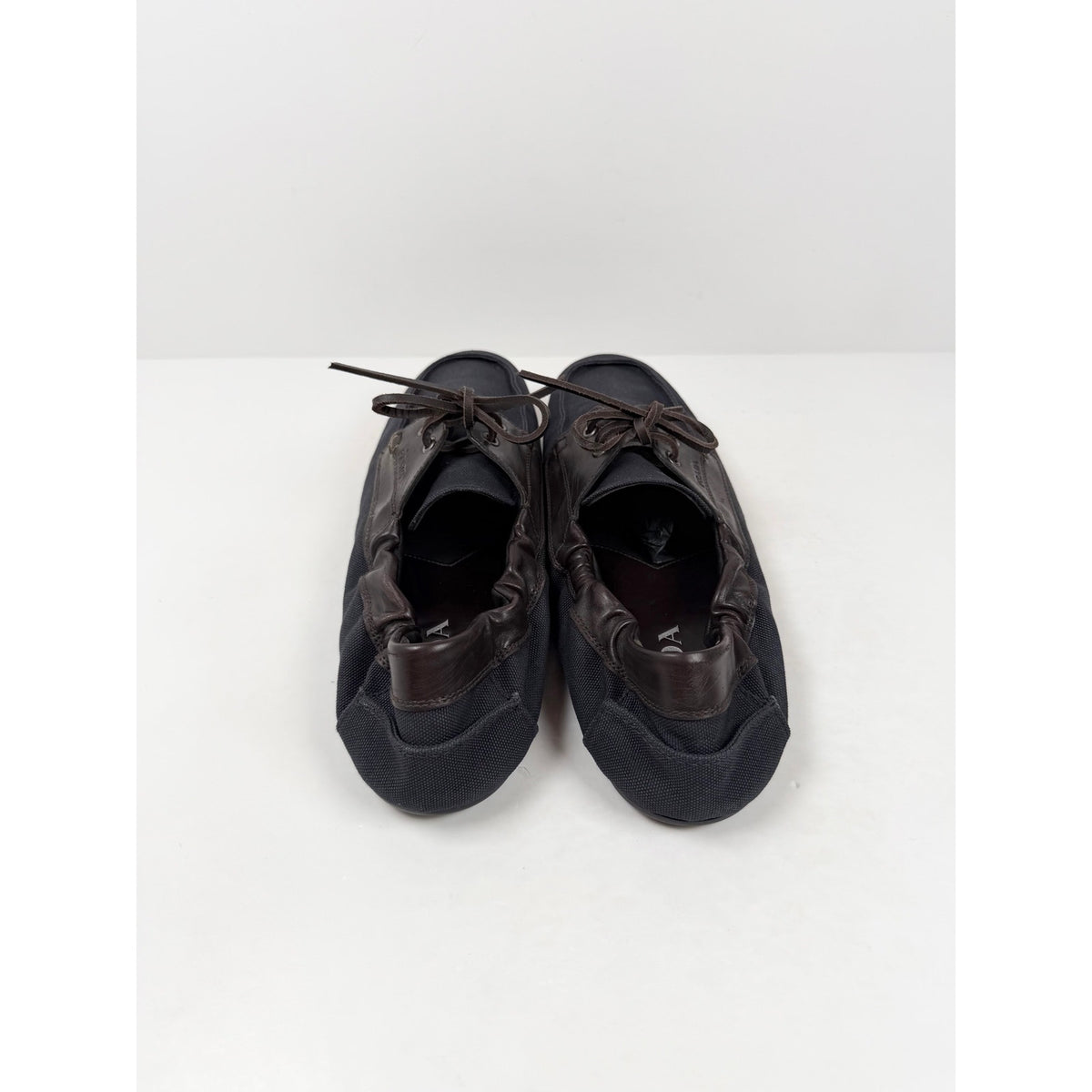 Size 9UK/10US - Prada Shuffle Aged Leather Boat Shoes NEW