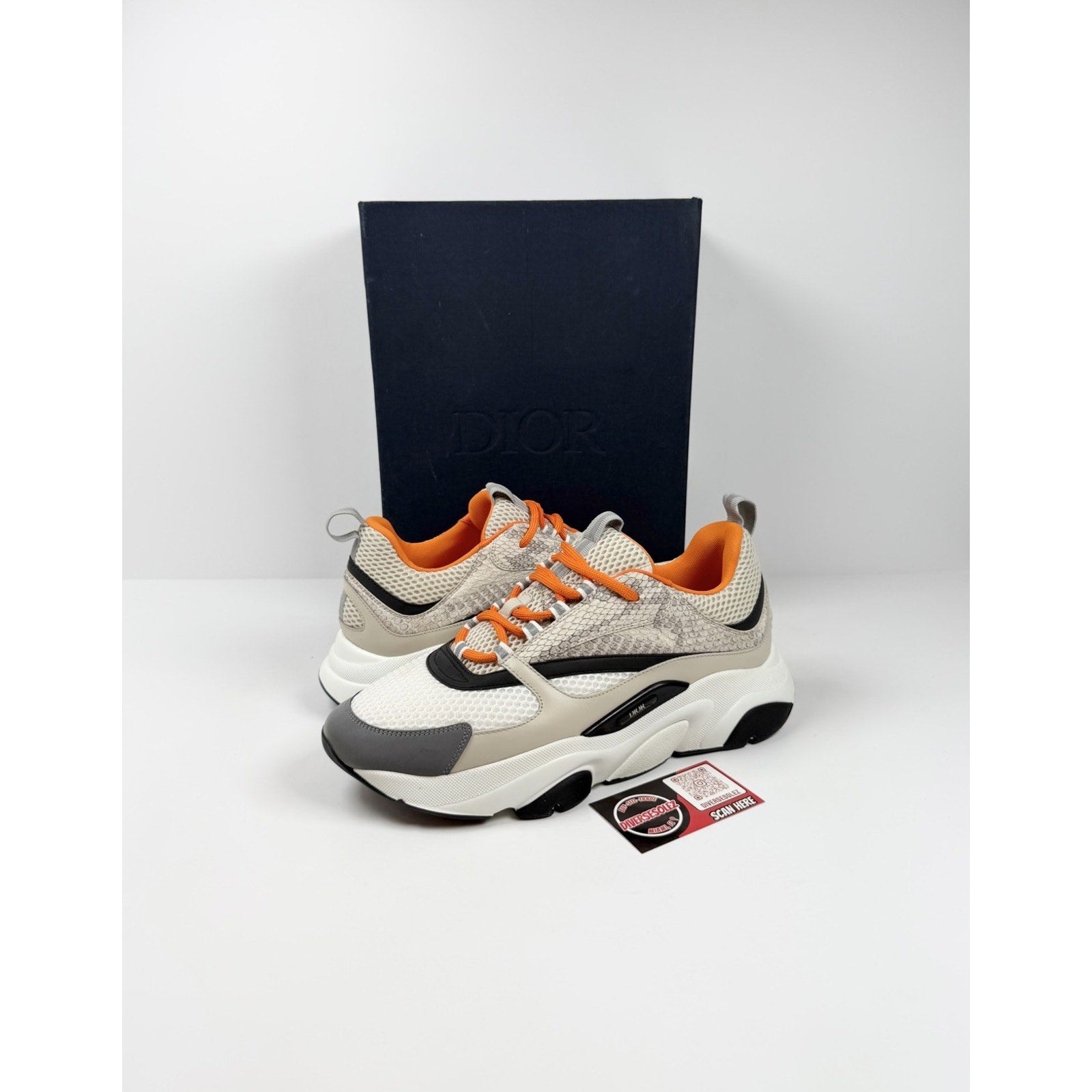 Size 44EU/11US - Dior B22 Python Beige Sneakers
