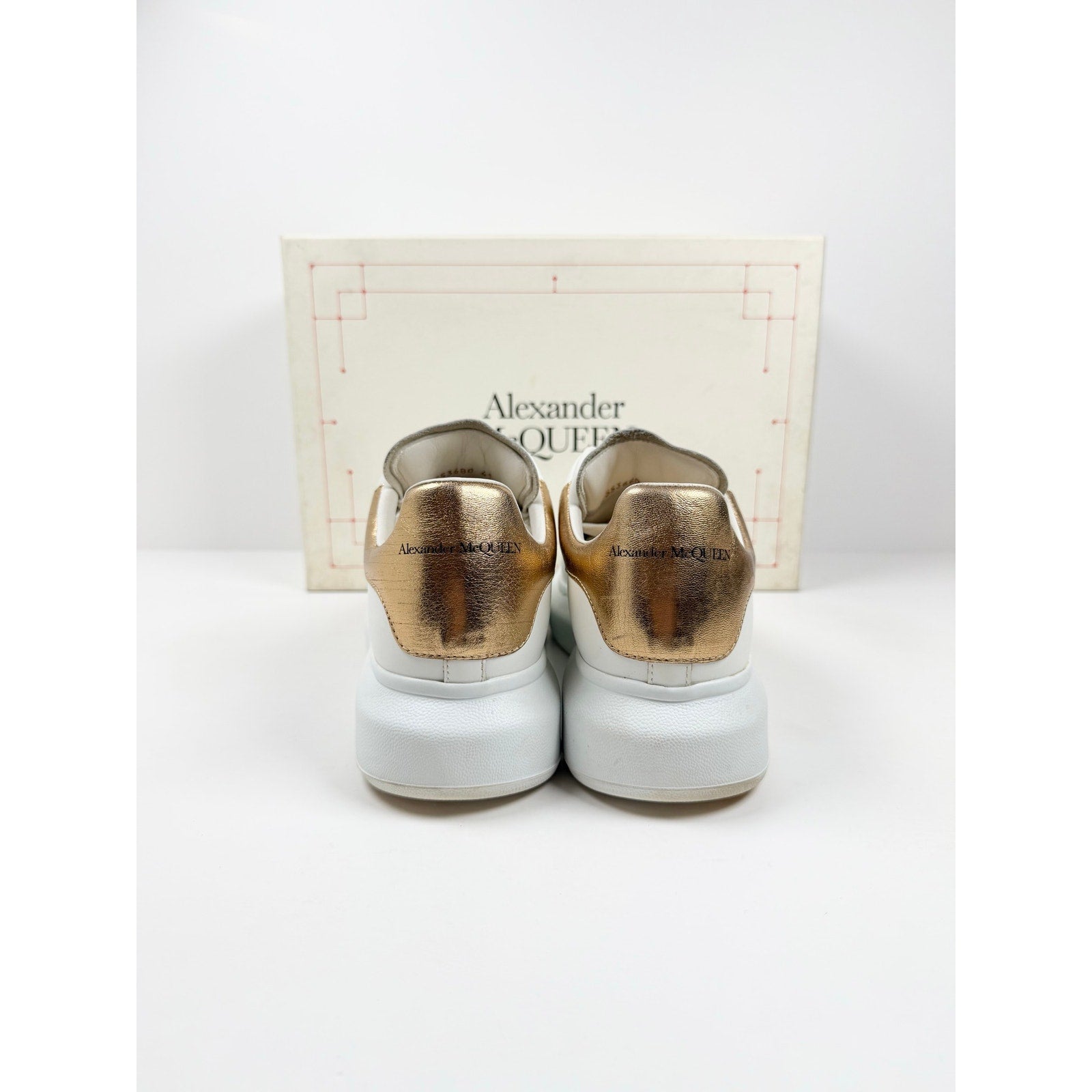 Size 41EU/8US - Alexander McQueen White Gold