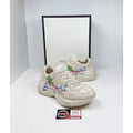 Size 7.5US - Gucci Rython Ivory Leather Hawaii