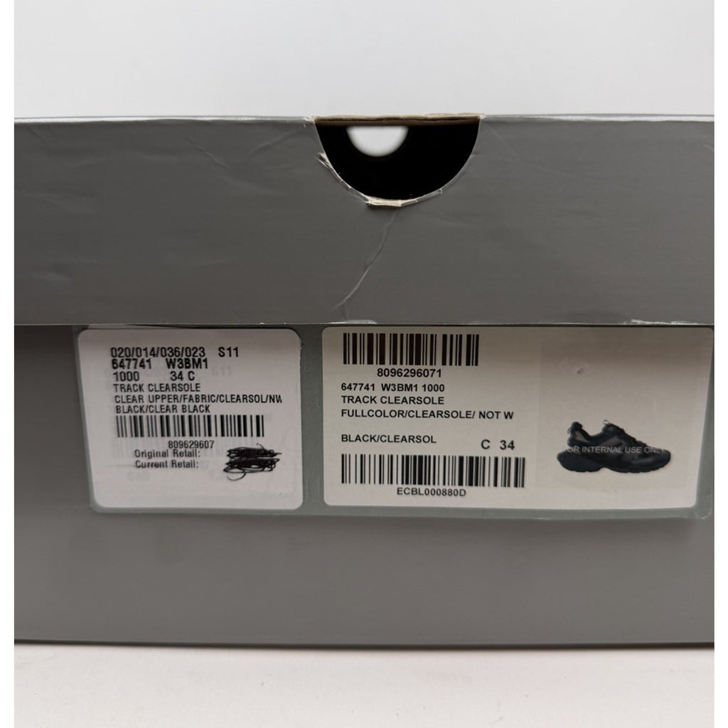 Size 34EU/4W - Balenciaga Track Clear Sole Black
