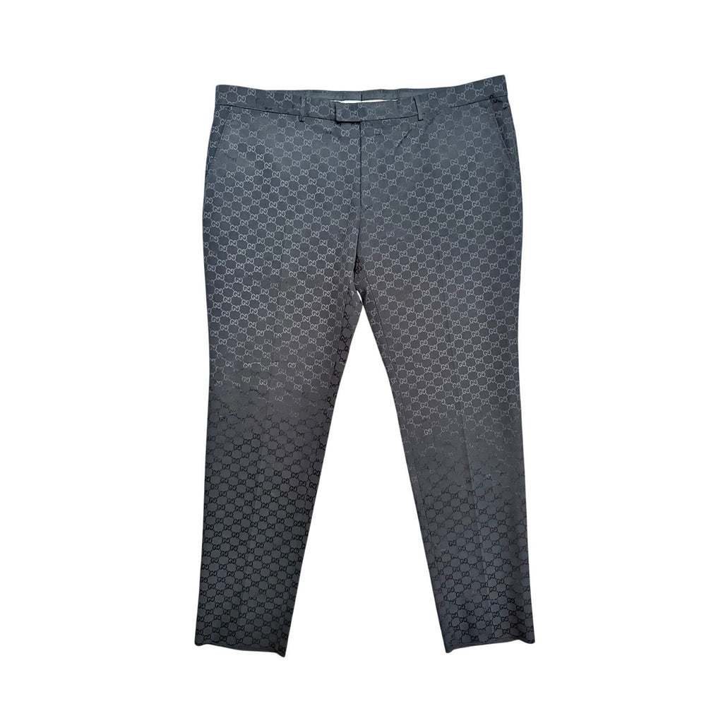 Gucci Monogram Black Dress Pants Size 64 / XXL
