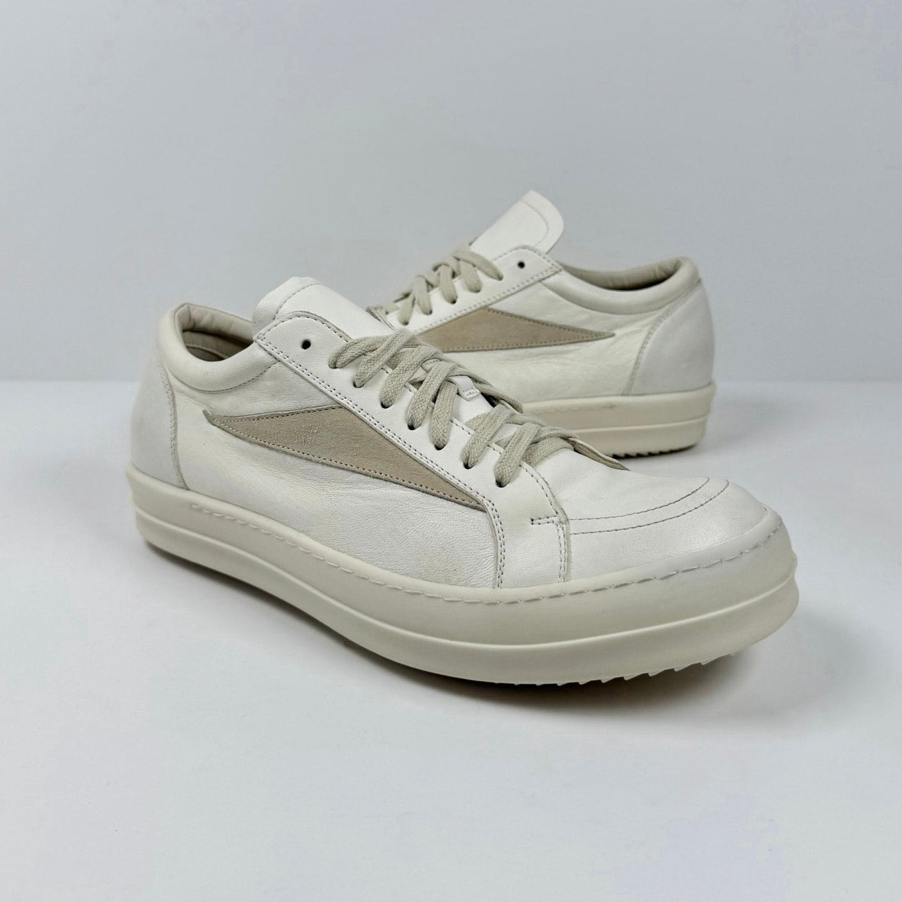 Size 8.5 - Rick Owens Vintage Sneakers Milk Tried On!