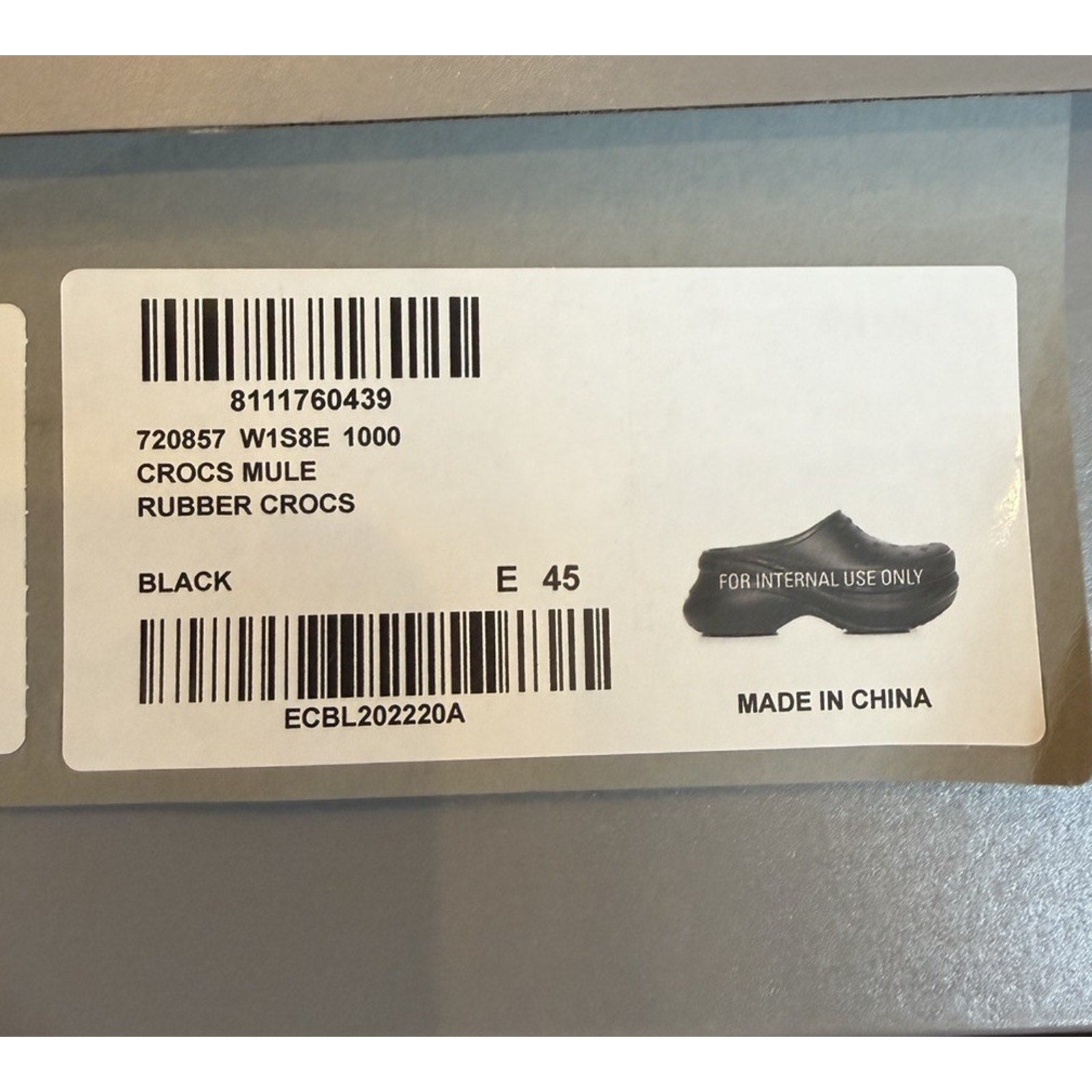Size 12 - Balenciaga x Crocs Rubber Mules NEW!