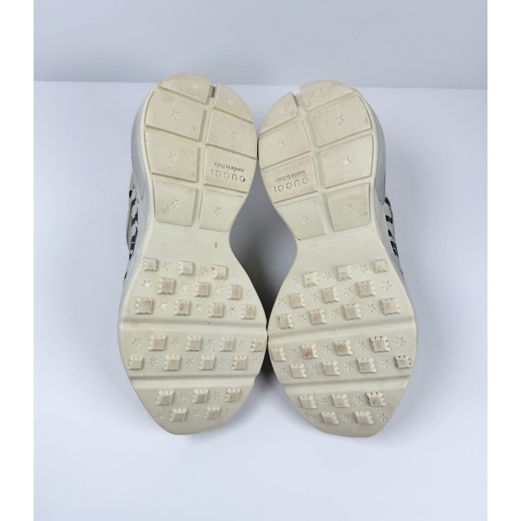 Size 8.5US - Gucci Rhyton Think/Thank Leather Sneakers