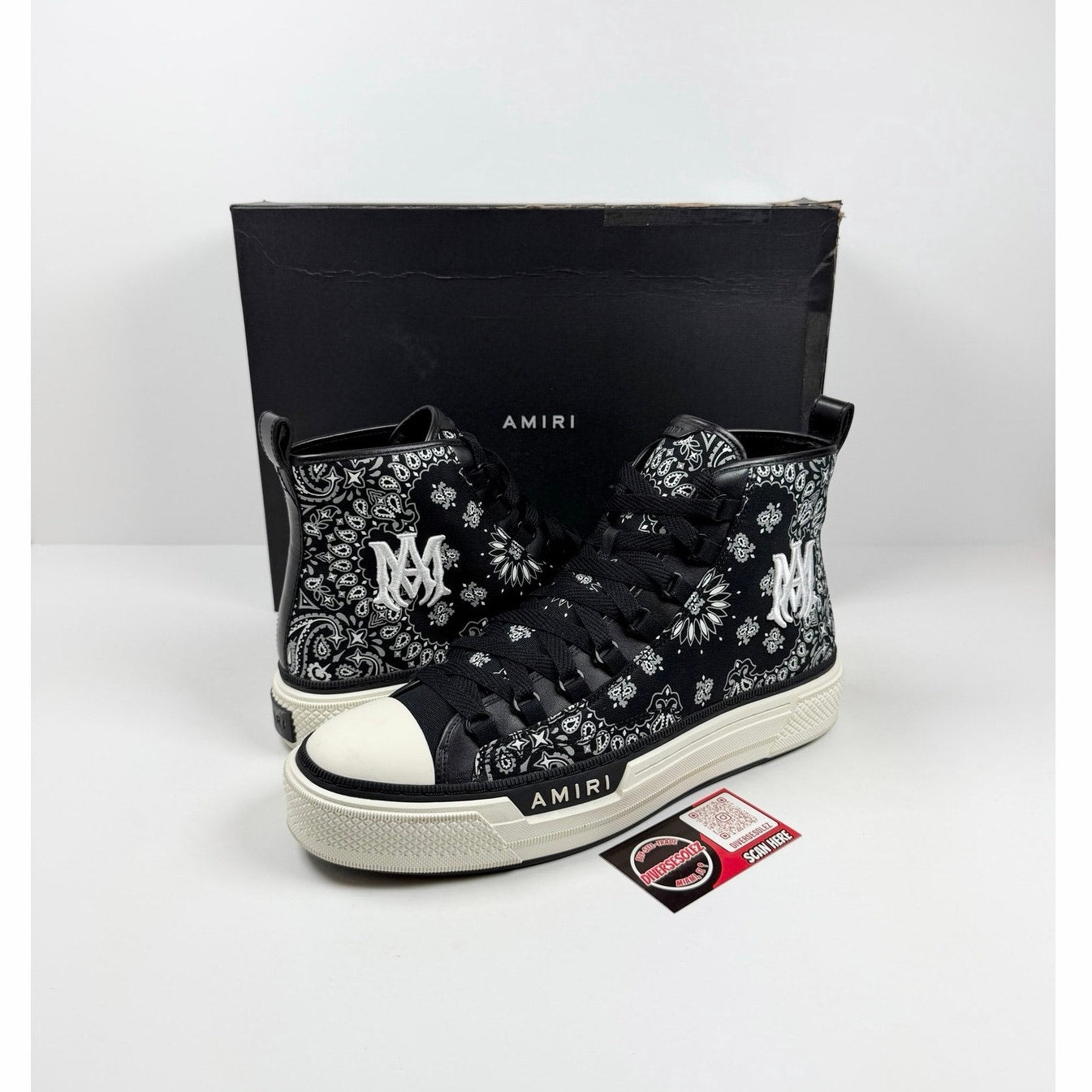 Size 47EU/14US - Amiri Court Bandana High Top NEW