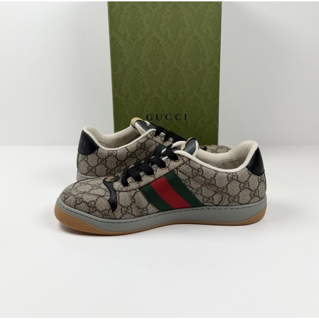 Size 8.5US - Gucci Screener Beige Monogram NEW