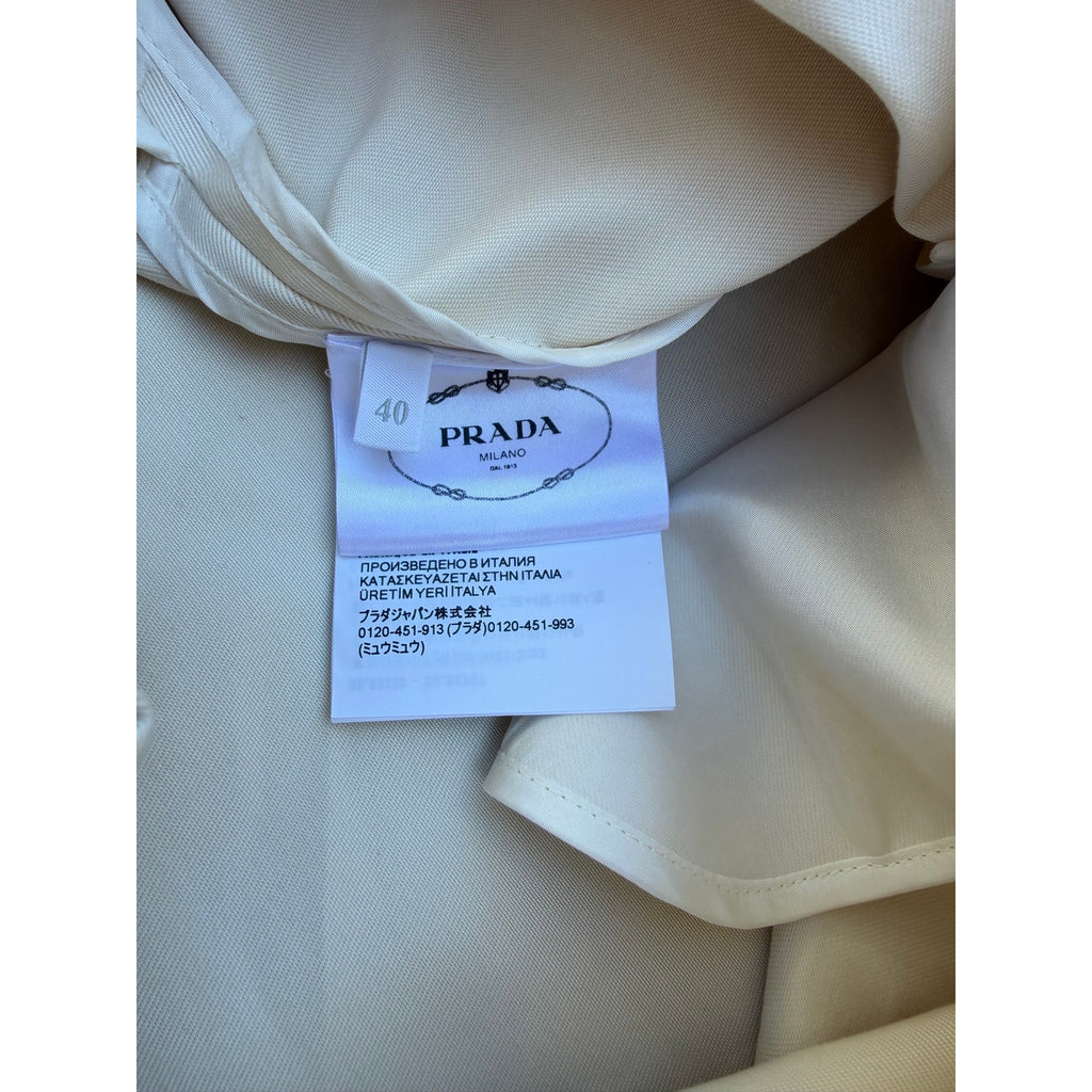 Size 40/US size 4 (S) Prada Chino Mini-Dress Beige NEW