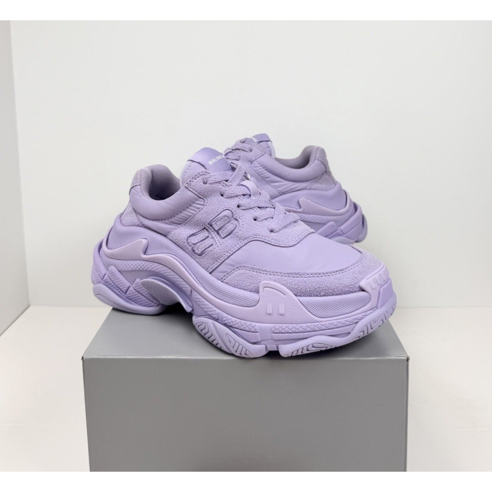 Size 34EU/4W - Balenciaga Triple S Nylon Lilac NEW