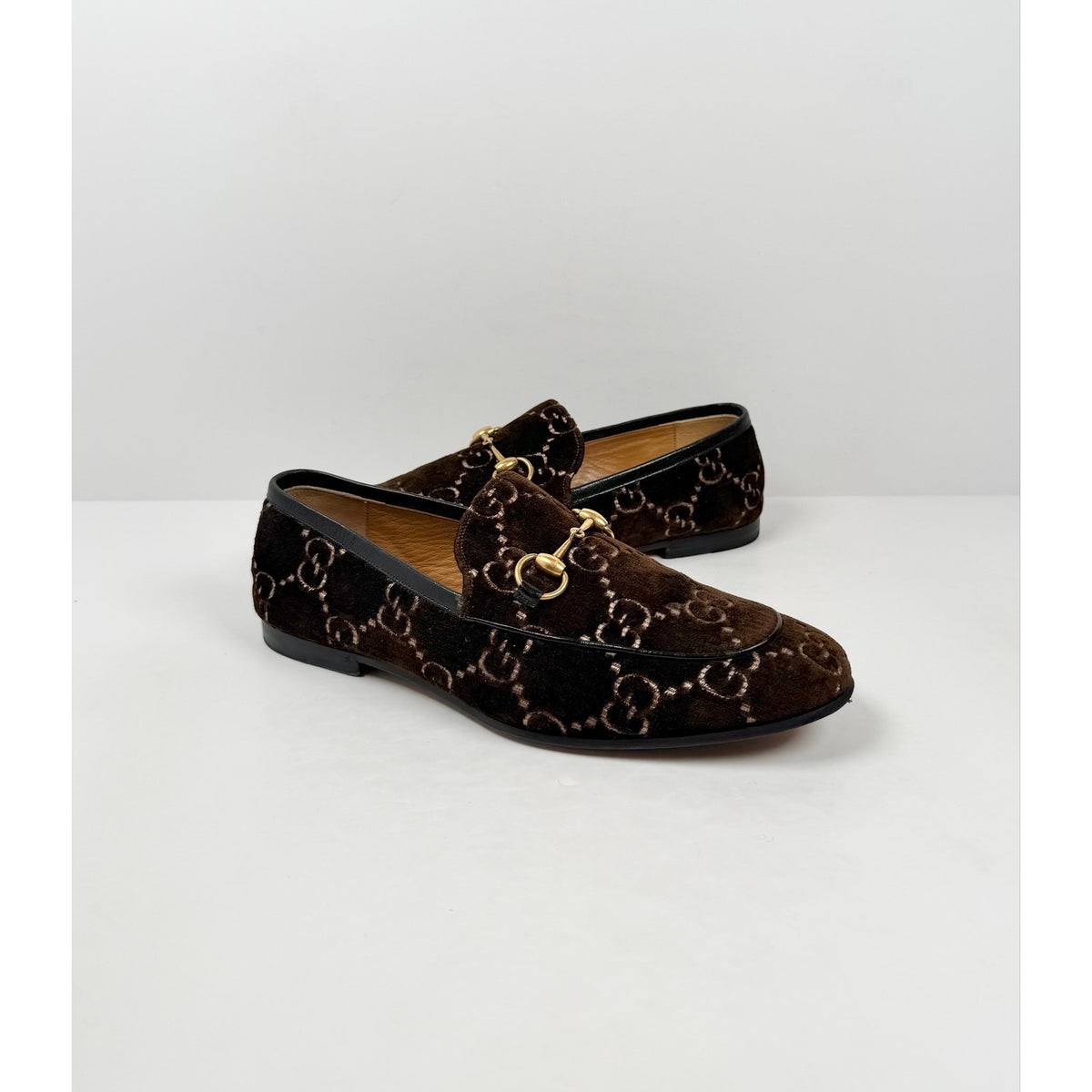 Size 7.5US - Gucci Horsebit Velvet Loafers