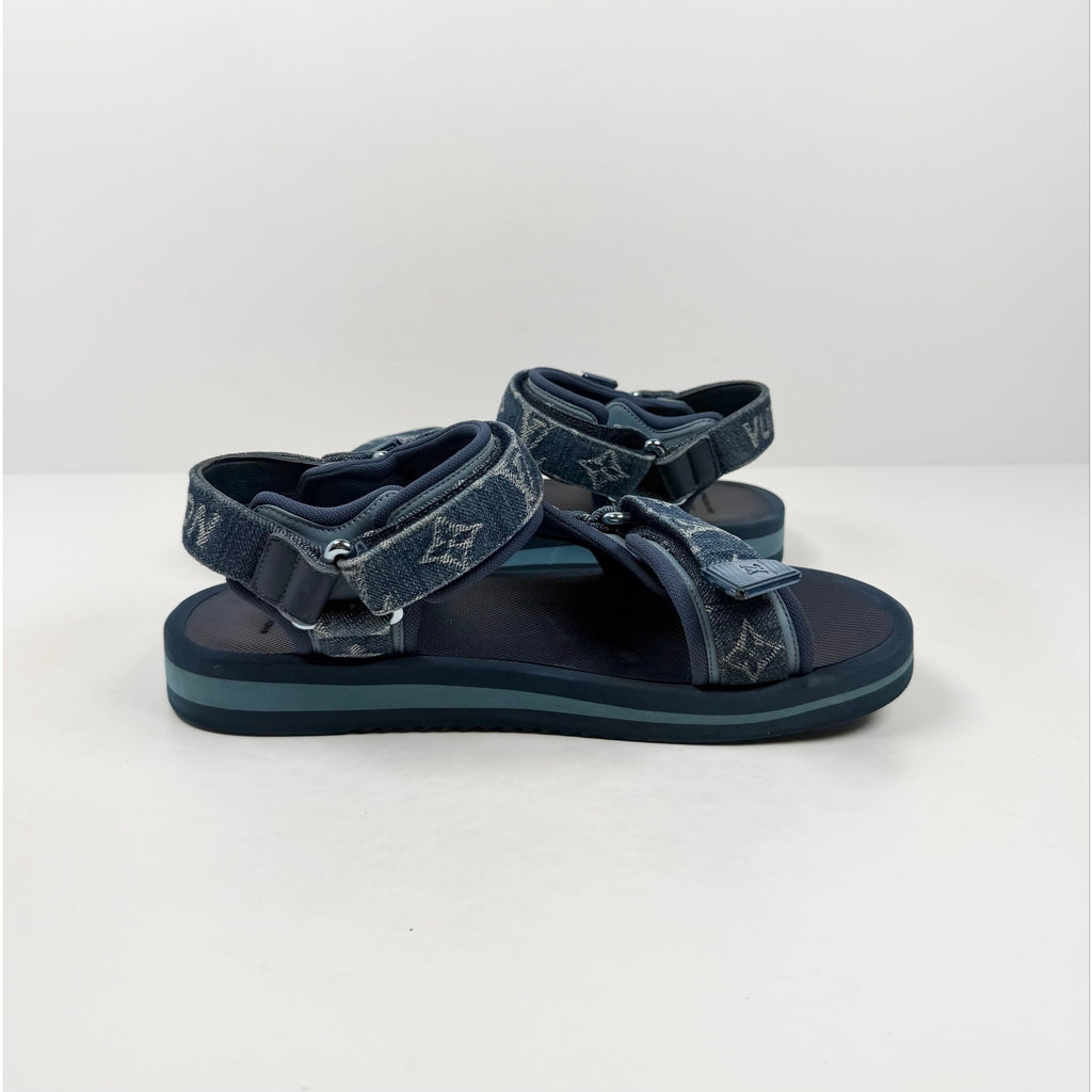 Size 7.5UK/8.5US - Louis Vuitton Panama Denim Sandals