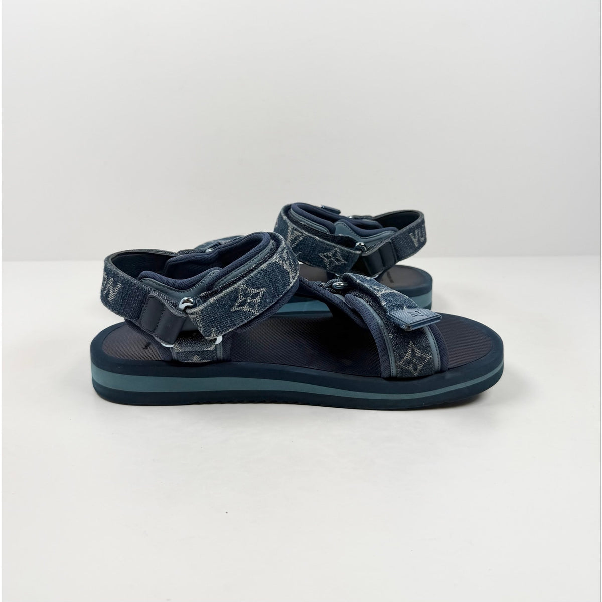 Size 7.5UK/8.5US - Louis Vuitton Panama Denim Sandals