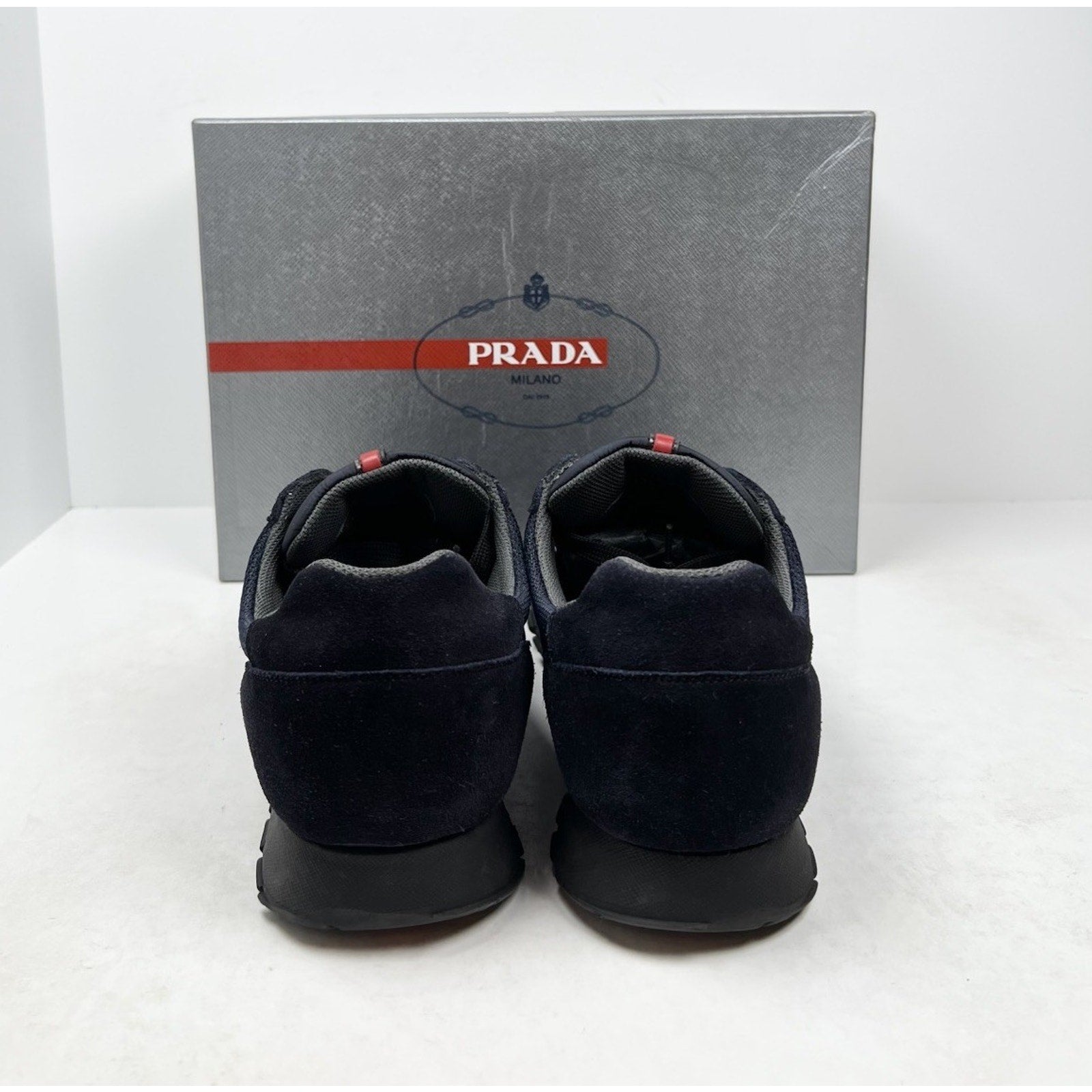 Size 9UK/10US - Prada Matchrace Blue Nylon Suede