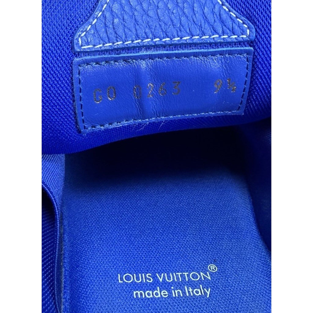 Size 9.5LV/10.5US - Louis Vuitton Skate Leather Blue Sneakers