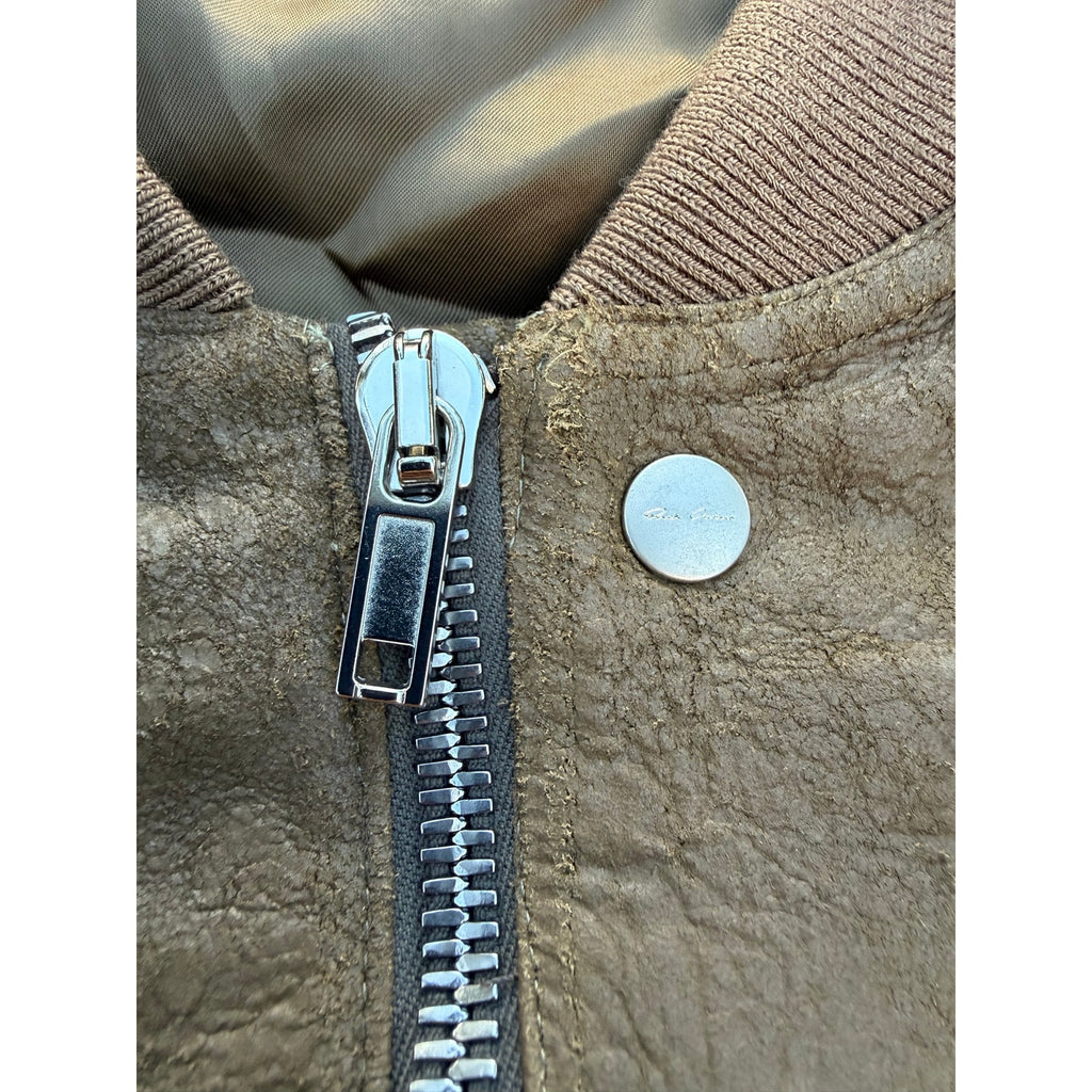 Size M - Rick Owens Leather Bomber Jacket
