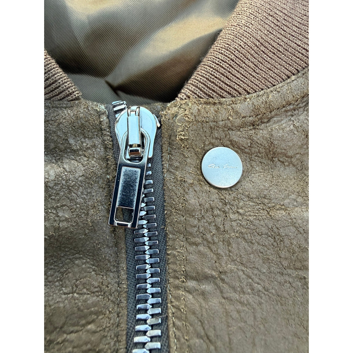 Size M - Rick Owens Leather Bomber Jacket