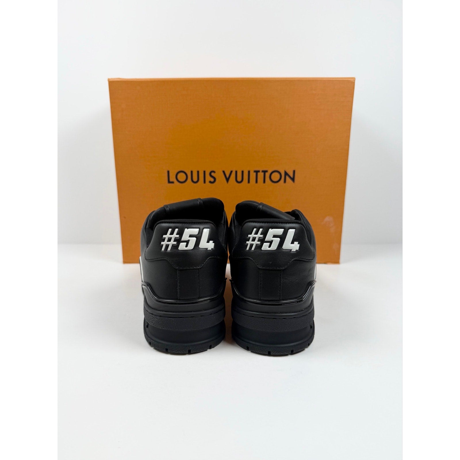 Size 7.5UK/8.5US - Louis Vuitton Black Leather Trainers
