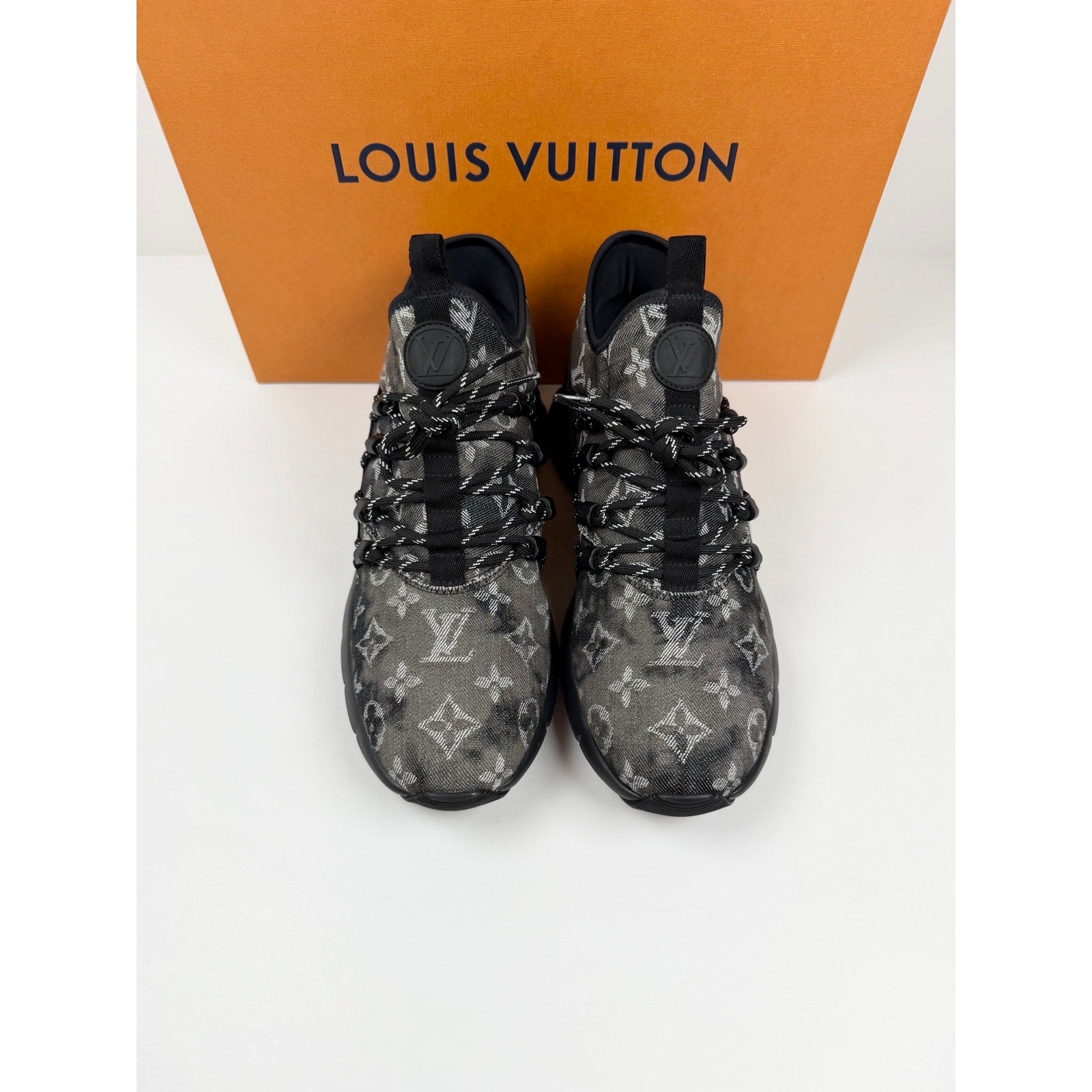 Size 7LV/8US - Louis Vuitton Fastlane Monogram Denim NEW