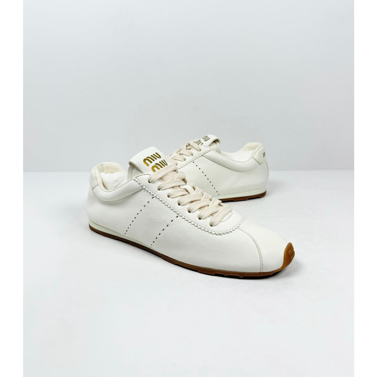 Size 8.5 - Miu Miu Plume Nappa Leather NEW