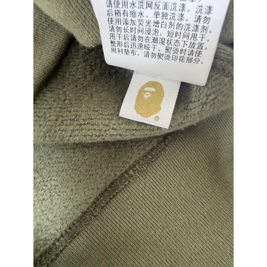 Size M - Bape Olive Pullover Hoodie