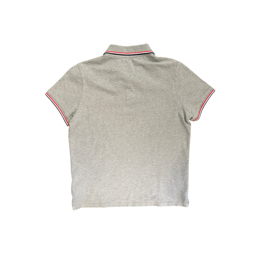 Moncler Gray Polo Shirt (Tagged L) Fits Like S/M